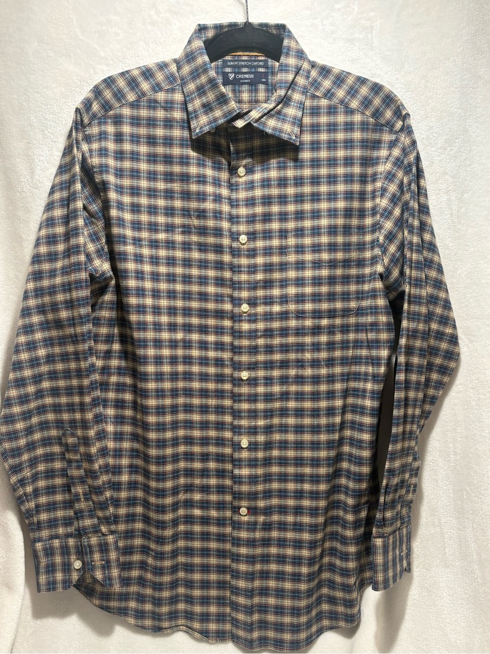 Daniel Cremieux Plaid Button-Down Shirt in Blue and Tan